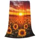 thumbnail image 2 of Balery Sunset Golden Sunflower Field Manta de Felpa Suave y Acogedora – Cobija de Franela Aterciopelada para Cama, Lavable y Cálida para Sofá, Mascotas, Transpirable-80"x60", 2 of 7