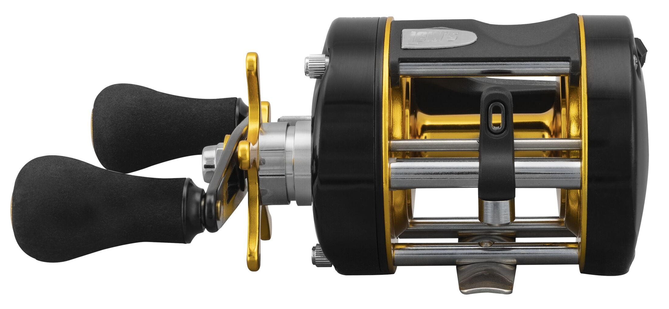 Lew's Speed Cast Rounded Baitcast Fishing Reel, Right-Hand Retrieve, Black