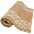 thumbnail image 7 of Custom Size Runner Rug Berber Chain Border Beige Design Rug Runner 26 Inch Wide and Your Choice of Your Length By Feet Proudly Customize In USA Facility(Beige With White Border, 23 ft x 26 in), 7 of 7