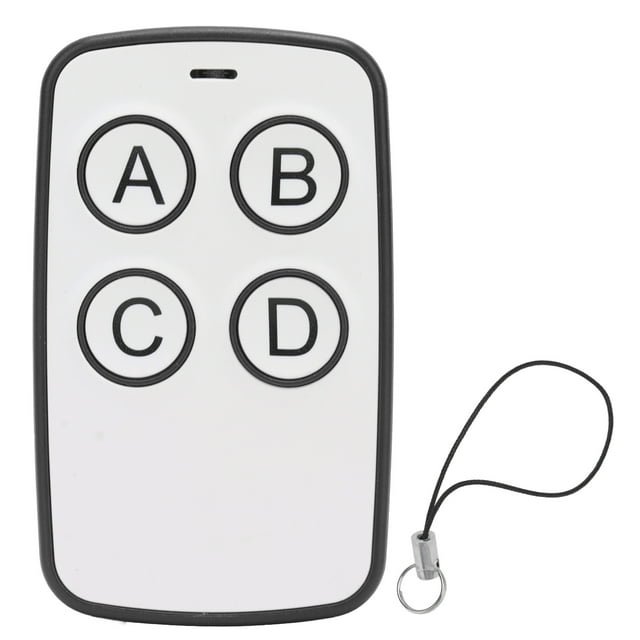 Mando a distancia inalámbrico universal de 4 llaves, 315 MHz, clonación de llavero, para oficina, garaje, portón eléctrico enrollable, color negro