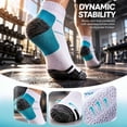 thumbnail image 6 of Spencer Men's and Women's Running Gym Ankle Compression Socks, Blue (5 Counts), 6 of 10