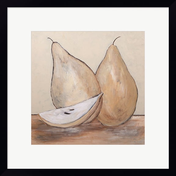 Great Art Now Pair of Pears by Roey Ebert, Framed Wall Art, 18W x 18H