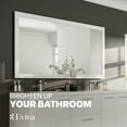 thumbnail image 3 of Eviva New York Bathroom Vanity Mirror Full Frame White 60X30 Wall Mount, 3 of 7