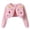 Pink, variant on Girls' Floral Printed Shrugs Long Sleeve Round Neck Cropped Cardigan Cute Trendy Outdoor Sweaters Red 90