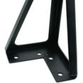 thumbnail image 4 of Rawiri - Patas de mesa de metal negro (4 unidades), patas de muebles intercambiables, para mesa de centro, TV, sofá, cama y otras patas de muebles, con tornillos (15 cm), 4 of 8