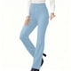 thumbnail image 1 of Pincandy Women's Solid Color Stretch Denim Leggings - 2 Pockets, Loose Wide Leg Fit, Perfect for Gym, Workout & Casual Wear, 1 of 7