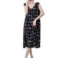 thumbnail image 1 of Vêtements de Nuit Grande Taille pour Femmes, Chemise de Nuit Ample pour Femmes, Robe Décontractée avec Col Rond, Chemise de Nuit Longue Douce pour Usage Quotidien à la Maison, 1 of 5