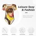 thumbnail image 5 of Lsque Sml Jeffy Women's Crew Neck Short Sleeve Bodysuit Basic T Shirts Tops Onesie Adult Cute Pajama-XX-Large, 5 of 8
