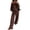 Coffee #48, variant on WULMLEO Women's 2 Piece Sets Polka Dots One Shoulder Loose Sweatshirt and Wide Leg Sweatpants Outfits 2026 Casual Trendy Suit Outfits Black XL