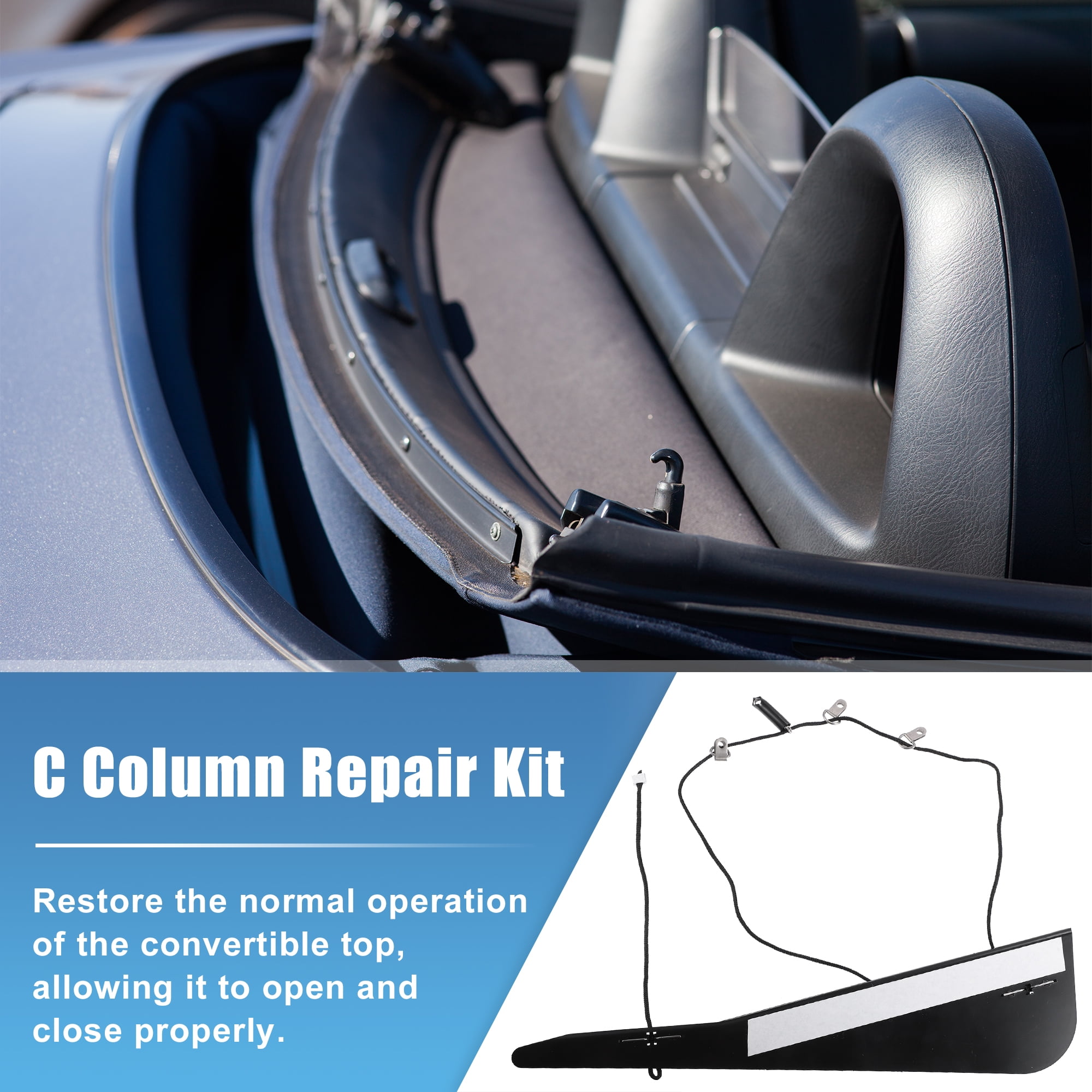 Unique Bargains Convertible Top C Column Repair Kit for BMW 323Ci 325Ci 330Ci M3