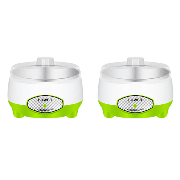 2X Yogurt Maker Compact Greek Yogurt Maker Machine DIY Homemade Yogurt Maker for Home Organic Yogurt US PLUG,2 x Yogurt Maker,As Shown