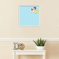 thumbnail image 3 of PinPix ArtToFrames 18x18 Custom Cork Bulletin Board    Poster Board Has a Fabric Style Canvas Finish, Framed in Satin White Frame (PinPix-247), 3 of 5