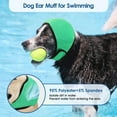 thumbnail image 6 of SharkTRUE Swimming Waterproof Dog Ear Caps,Calming Large Dog Ears Cover Shower ,Ear Calming Head Cover Ear Wrap for Bathing Swimming,Elastic Pet Ear Protector Cover Shower for Grooming, 6 of 9