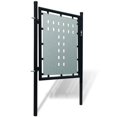 thumbnail image 2 of vidaXL Black Single Door Fence Gate 39.4"x59.1", 2 of 4