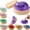 Purple, variant on Glitter Dumpling Squishy Toys with Steamer Box, Glitter Dumpling Squishies Mystery Box Squeeze Toys, Squishy Dumpling Fidget Toys for Adults, Stress Relief Sensory Toys(Gold)