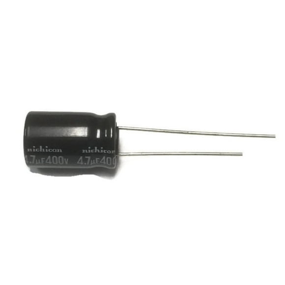 Set of 5, Nichicon 105°C Electrolytic Capacitor 4.7uF 400V (4.7 mfd 400V) 20% Radial, 3/8" x 9/16" (10x15mm)