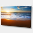 thumbnail image 2 of Blue Sea and Sky with Sandy Beach - Seashore Canvas Art Print, 2 of 4