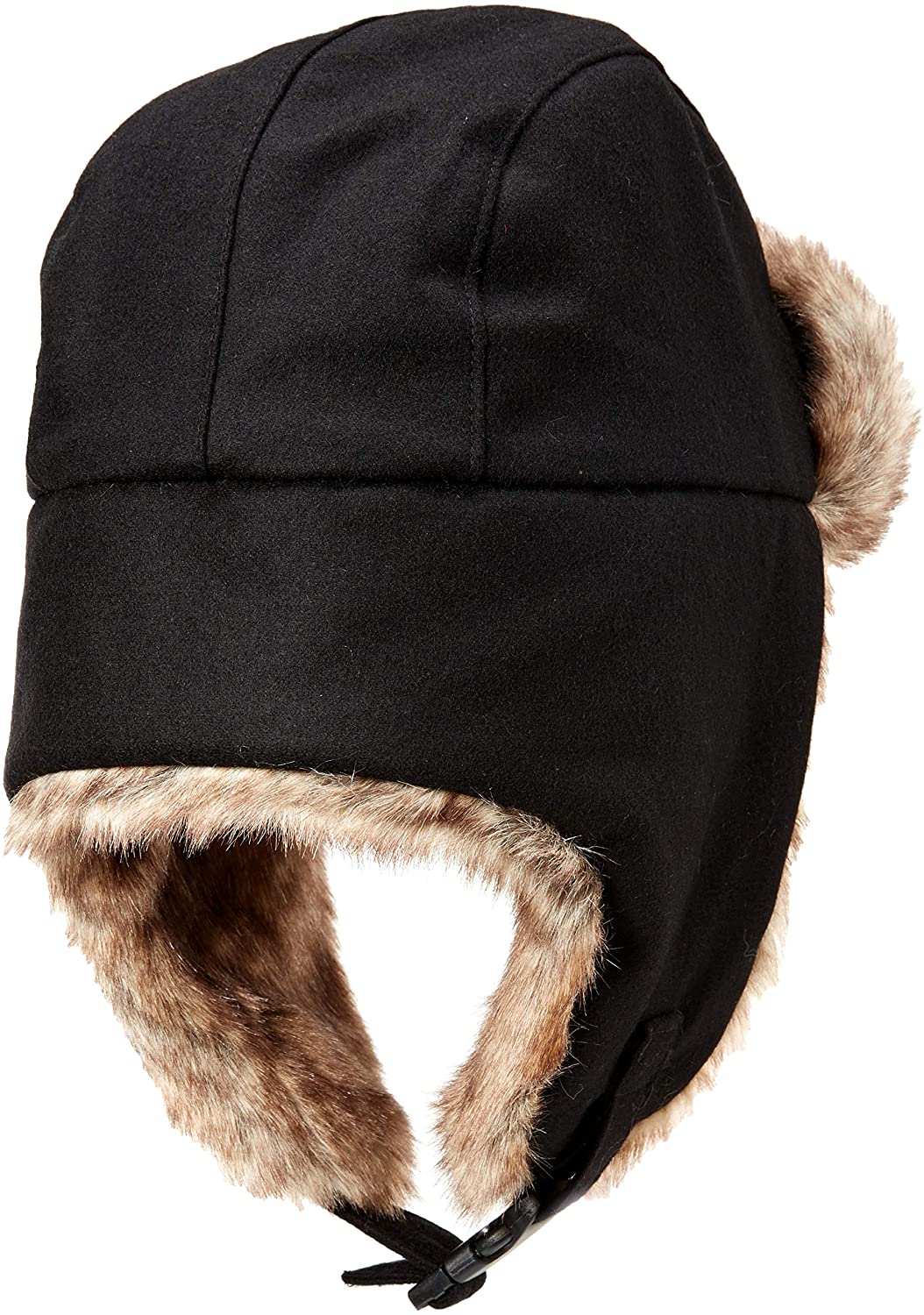 Essentials Mens Trapper Hat with Faux Fur Cold Weather Hat