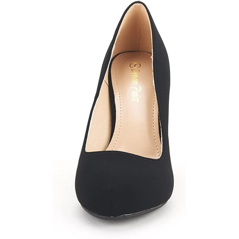 Dream Pairs Tiffany Women's New Classic Elegant Versatile Low Stiletto Heel  Dress Platform Pumps Shoes Tiffanny Black/Nubuck Size 11 - Walmart.com