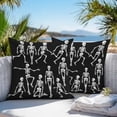 thumbnail image 5 of Outdoor Waterproof Pillow Covers Halloween Pumpkin Ghost Face Maple Leaf Decorative Throw Pillow Protectors,Retro Wood Board Pillowcase Cushion Cases for Patio Sofa Garden Couch,18x18in,Pack of 2, 5 of 9