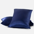 thumbnail image 3 of Funda de almohada de satén para el cabello y la piel, paquete de 2 - Fundas de almohada de tamaño estándar - Fundas de almohada de satén con cierre de sobre Xemadio LRWJ057-30, 3 of 6