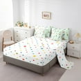 thumbnail image 5 of Feelyou Dreamy Cute Dragon Bedding Comforter Set 7pcs for Kids, Tree Plant Botanical Queen Bedding Sets, Green Cartoon Dinosaur Reversible Queen Sheet Sets, Luxury Bedroom Decor, 5 of 8