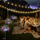 thumbnail image 2 of Luces LED solares para fuegos artificiales, 90 LED RGB, impermeables, para exteriores, decoración de jardín, césped, camino, lámpara solar, 2 of 6