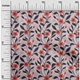 thumbnail image 2 of oneOone Cotton Silk Red Fabric Floral Dress Material Fabric Print Fabric By The Yard 42 Inch Wide, 2 of 5