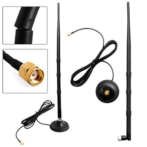 2 x 6dBi 2.4GHz 5GHz Dual Band WiFi RP-SMA Antenna Belkin Wireless Router F7D830