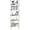 White Wood 5-tier, variant on Ladder Shelf Open 5-Tier Bookshelf Wall-Mounted Black Wood Bookcase Storage Rack Open Industrial Modern Plant Stand Utility Organizer Bookcase Metal Frame Furniture Office Bedroom