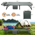 MOPHOTO Adult Camping Cot Adjustable 4Position Folding Cot, Portable