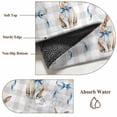 thumbnail image 6 of 3'x5' Rug for Living Room Bedroom, Easter Washable Area Rugs Non-Slip Carpet Mats, Spring Cute Bow Rabbit Grey White Buffalo Plaid Indoor Low Pile Area Rug Runner for Kitchen, Mudroom, 6 of 8
