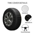 thumbnail image 4 of Kll Black Head Woman With Mushroom Hair Tire Cover,Universal Wheel Tire Cover For Trailer, Rv, Suv, Truck,Camper And Many Vehicle,(17 Inch), 4 of 7