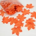 thumbnail image 4 of 100 Pcs Fall Fake Silk Leaves Wedding Favor Autumn Maple Leaf Wedding Decoration, 4 of 7