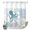 white Haze Blue, variant on No Hook Shower Curtain, Blue Octopus Coastal Shower Curtains for Bathroom with See Through Top Window, Summer Beach Nautical Coral Waterproof & Washable Bath Curtain Standard 72"x72"