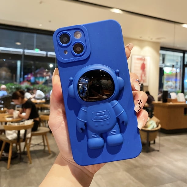 3D Astronaut Stand Liquid TPU Solid Anti-drop Protective Phone Case For,iPhone14/14Plus/14Pro/14ProMax ,iPhone13/13Mini/13Pro/13ProMax ,iPhone12/12Mini/12Pro/12ProMax, ,iPhone11/11Pro/11Pro Max ,iPho