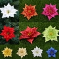 thumbnail image 5 of 1pc 20cm Glitter Powder Christmas Poinsettia Flower Mas Tree Hanging Merry Christmas Decoration 2025 New Year Home Decor Navided, 5 of 7