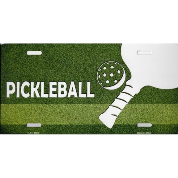 Pickleball Metal License Plate
