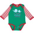 thumbnail image 3 of Inktastic My Nonni Whale-y Loves Me Boys or Girls Long Sleeve Baby Bodysuit, 3 of 5