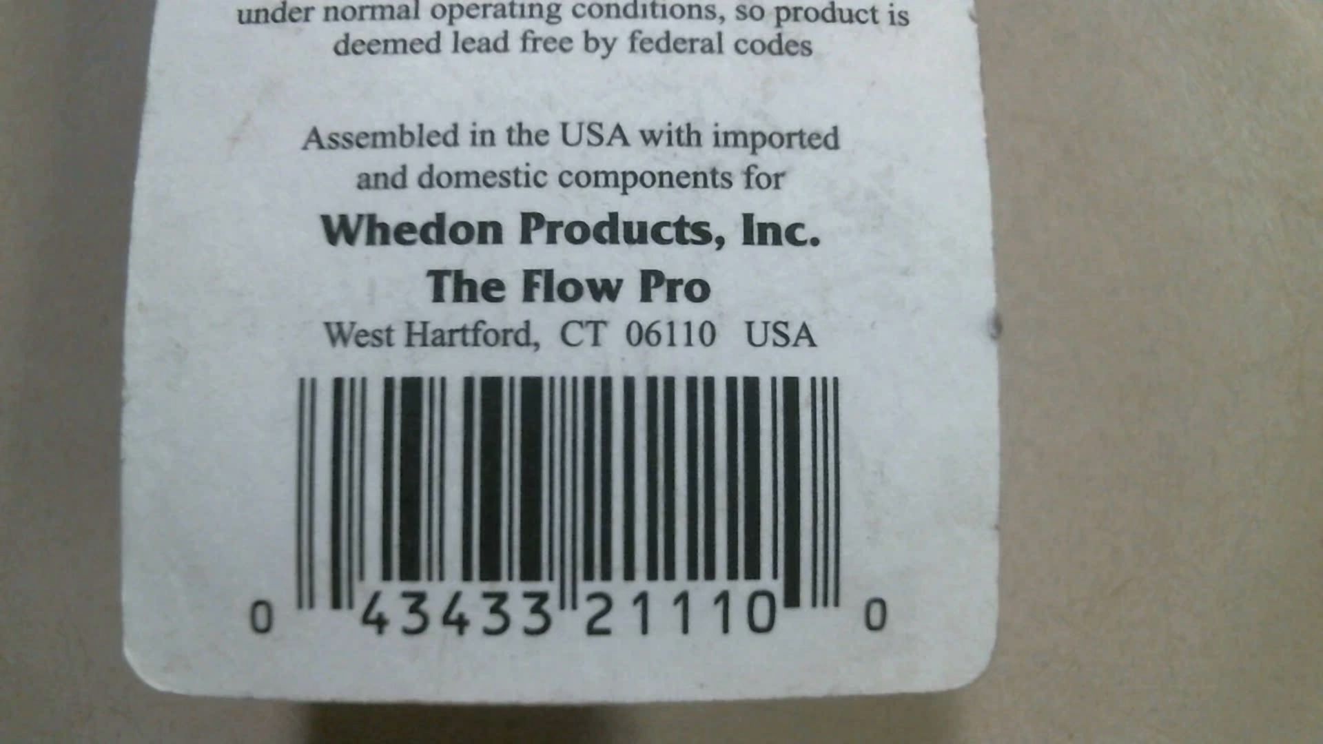 Whedon Bsa1C, Bathroom Saver Aerator, 1.2 Gpm Max Flow, Free Shipping