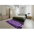 thumbnail image 5 of Ahgly Company Machine Washable Indoor Rectangle Transitional Purple Area Rugs, 2' x 3', 5 of 7