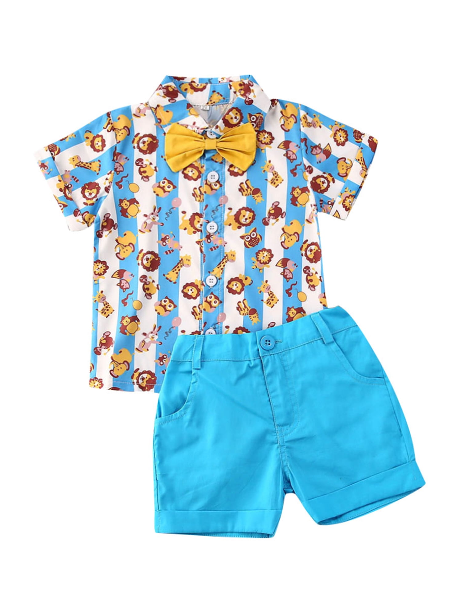Baby Boys Outfit Lily And Jack 2 Piece Set long sleeve shirt and trousers 0-12M 