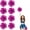 Colorful+Pink, variant on 8 Pack Cheerleading pom poms,Cheer pom poms Sports Dance Cheer Plastic Pom Poms Cheerleading for Sports Team Spirit Cheering (Colorful+Blue)