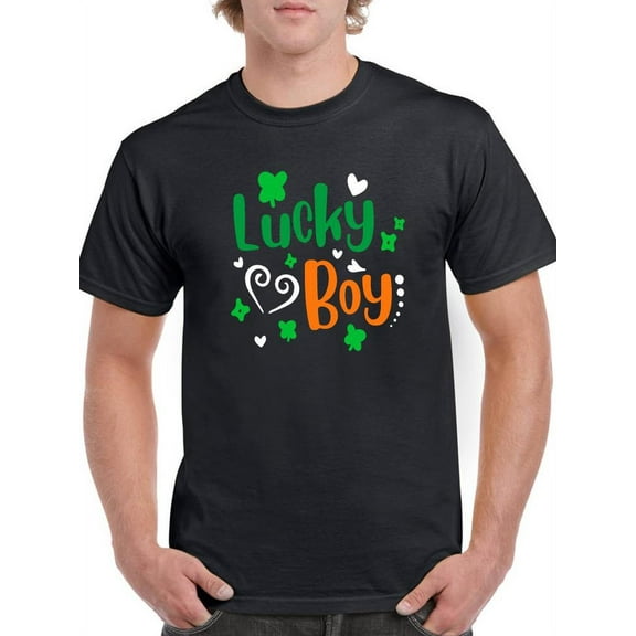 Lucky Boy T-Shirt Men -Image by Shutterstock, Male 5X-Large
