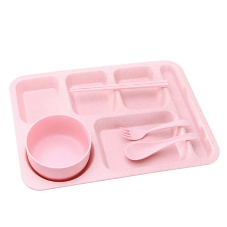 

IMSHIE Canteen Reusable Divided Tray Easy to Clean Stackable Dining Tool