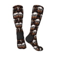 thumbnail image 4 of Daiia Sports Socks Butterfly Skull Printed Novelty Crew Socks for Men Women Knee High Socks Cotton Socks Soft & Breathable Support Unisex Socks, 4 of 9