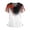 01-Gray, variant on Halloween Scrub Tops Women V-Neck Short Sleeve Nurse Shirts Printed Medical Uniforms with Pockets 01-Deep Red XXL