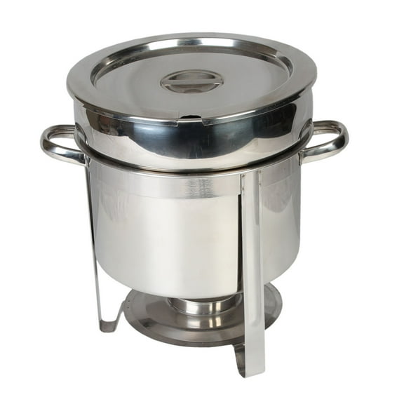 Excellante Stainless steel 11 quart round marmite chafer, comes in each