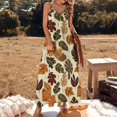 thumbnail image 2 of Autumn Harvest Maple Leaves Thanksgiving Fine Art Sleeveless Dress Summer Dress Woman 2025, 2 of 7