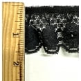 thumbnail image 3 of 1-3/4" Ruffled Gathered Lace Trimming - 12 Yards! - Color: Black, 3 of 3